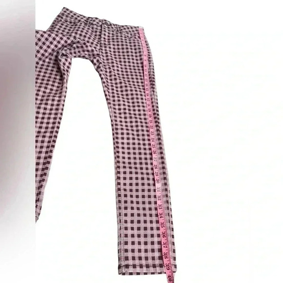 Liz Claiborne Sara Slim Leg Mid Rise Tummy Control Plaid Pants Women’s Size 4 - Picture 12 of 15